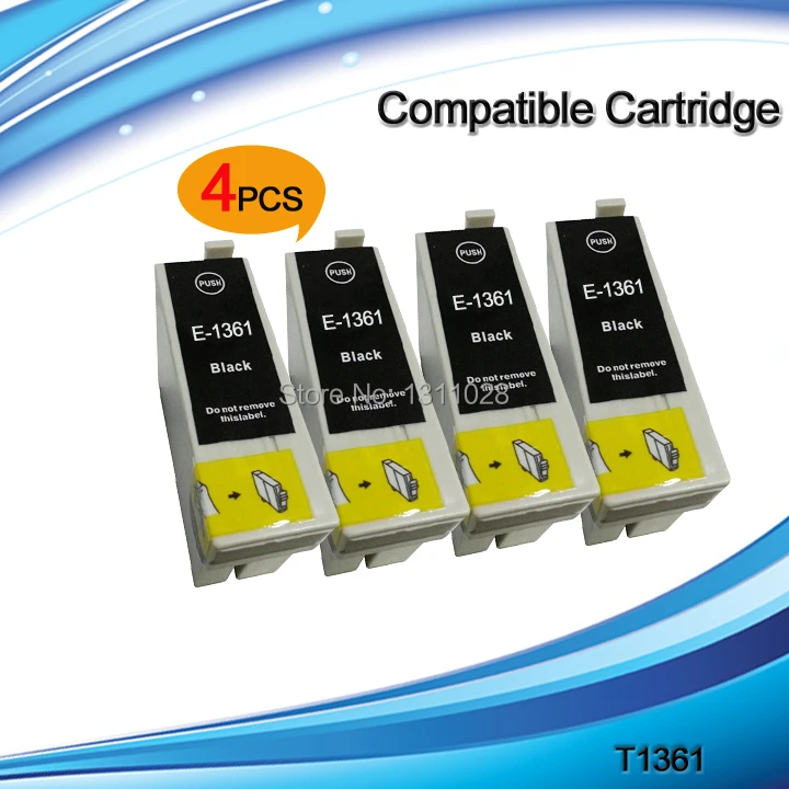 Совместимые чернильные картриджи INK WAY T1361 для рабочей силы K101 K301 4 шт. бесплатная