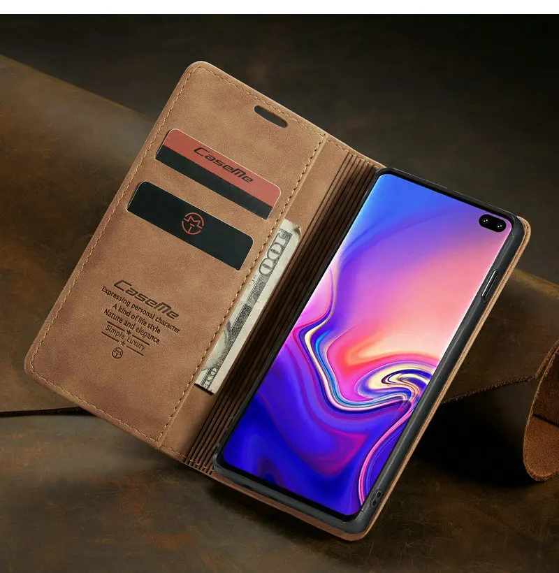 Ретро Чехол с магнитом для samsung Galaxy A50 кошелек кожаный чехол для S10 S10e S9 S8 плюс A30 A20 A70 A40 S7 S7edge M10 M20