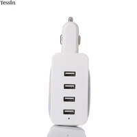 ingmaya 4 port usb car charger 4 3a 3 3ft cable for iphone 5 5s 6s se 7 plus samsung huawei xiaomi lenovo zte mp3 gionee adapter