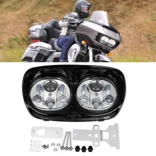 Мотоцикл 5 3/4 &quotсветодиодный фонарь 75 'Лампа проектора для Harley Road Glide Ultra CVO Custom 1998