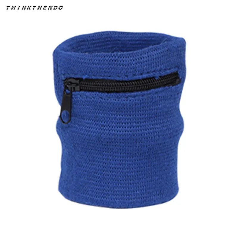 Royal Blue THINKTHENDO, модный,, мужской, женский, на запястье, кошелек, сумка, на молнии, для бега, путешествия, спортзала, велоспорта, безопасный Кошелек для монет, сумка для смены, 7 цветов - Цвет: Royal Blue