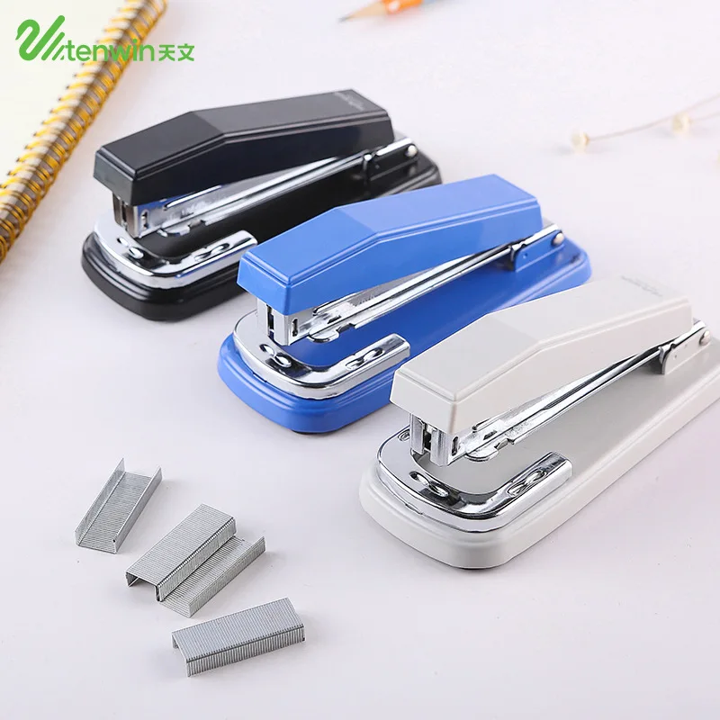 

Portable Medium 90 Degree Rotation Stapler Manual Metal Standard Stapler for Paper Office School Stationery Supplies