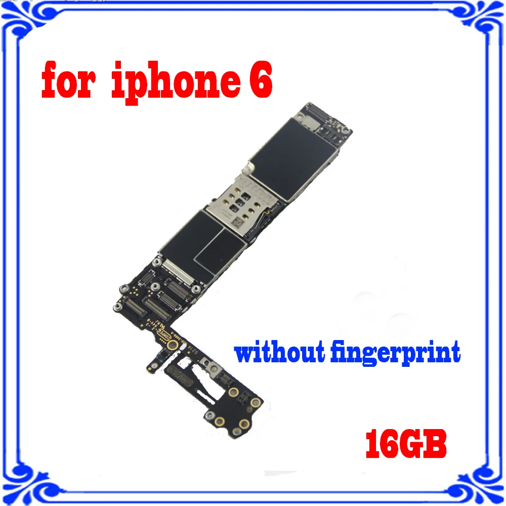 16 Гб оригинальная материнская плата для iphone 6 4 7 дюйма без отпечатков пальцев