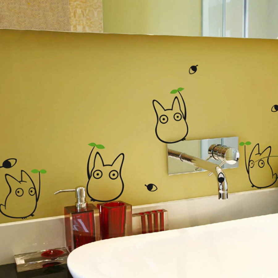 Настенные наклейки Totoro декор для детской спальни японские Мультяшные