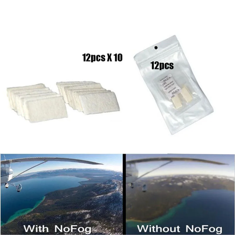 

120pcs/lot for Gopro Anti-Fog Inserts Anti Fog Drying Inserts for Gopro Hero 10 9 8 7 6 5 4 3+ 3 2 SJCAM for Xiaomi yi