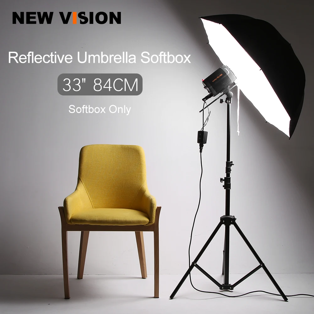 Светоотражающий софтбокс для студийной вспышки 33 &quot84 см|umbrella softbox|reflective umbrellaphoto