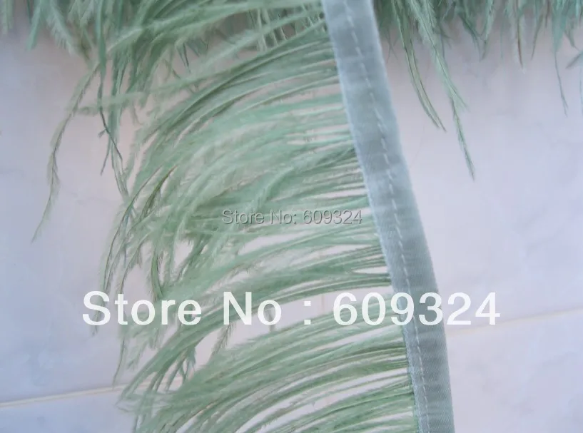 Серая Мятная Страусиная отделка бахромой с пером на атласном шапке 5 6 дюймов в