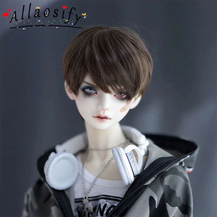 Allaosify Bjd парик SD кукла Красивая Золотая прямая 1/3 1/4 1/6 высокотемпературные куклы
