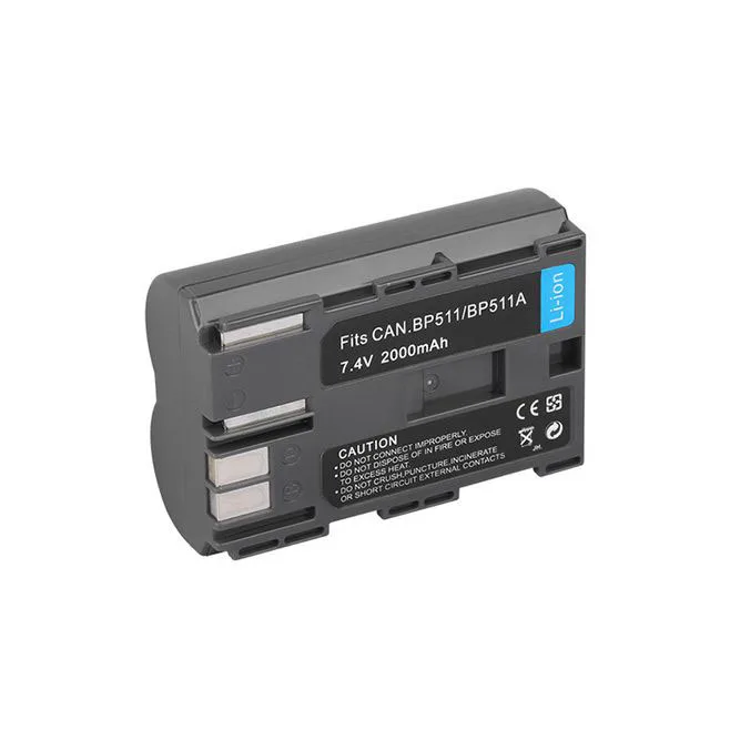 Dinto 2 шт. 2000 мА/ч BP 511A BP511A BP511 511 511Batteries для Canon 20D 300D 30D 5D D30 D60 G1 G2 G3 G5 G6 512|Цифровые