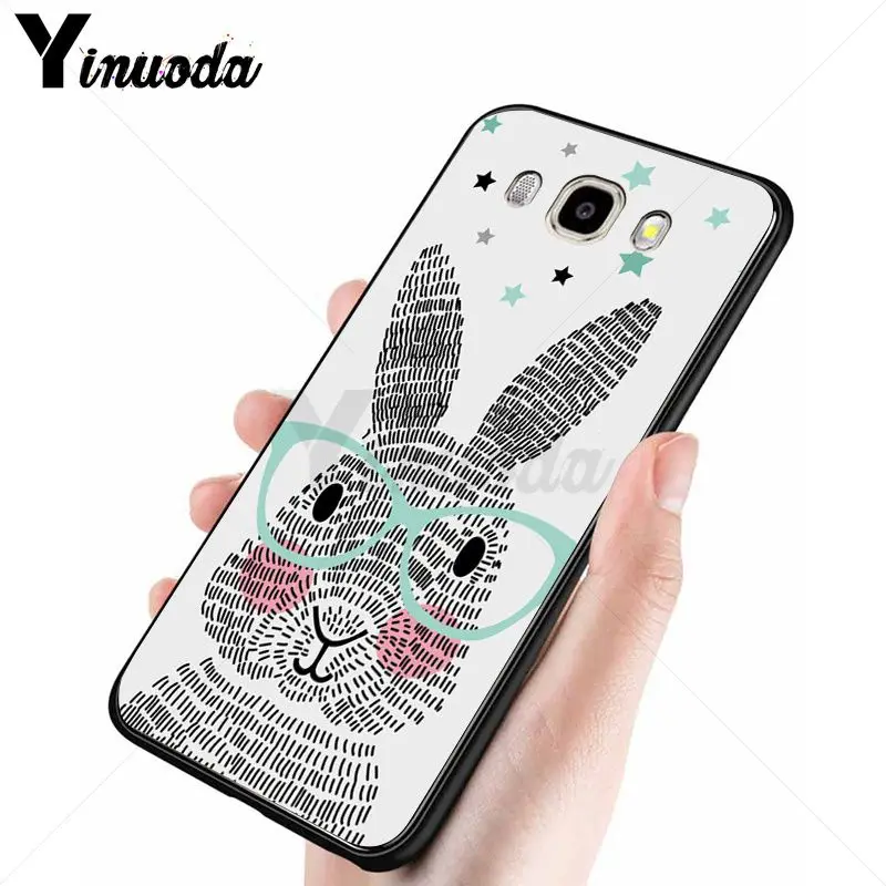 Yinuoda милый мультяшный Кролик Мягкий силиконовый чехол для телефона Samsung Galaxy j6plus j7