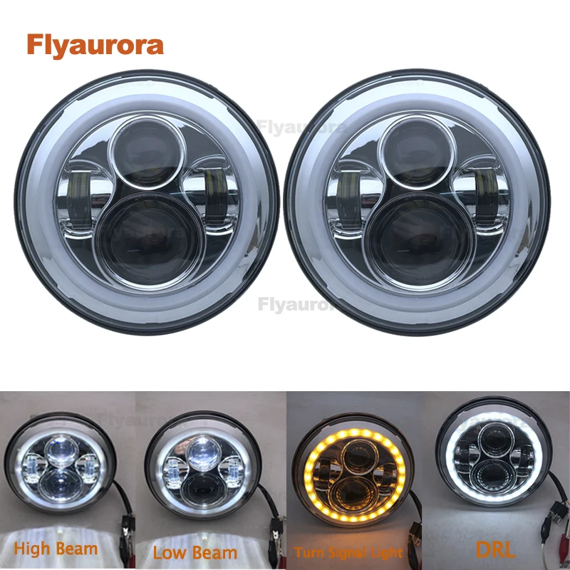 Flyaurora автомобильные аксессуары для вождения круглый налобный фонарь 7