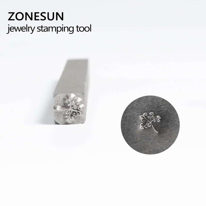 ZONESUN твердость регулируемые украшения пряжки Mark хит Stamp Tool кольцо браслет серьги стальной пробойник форма для выпечки