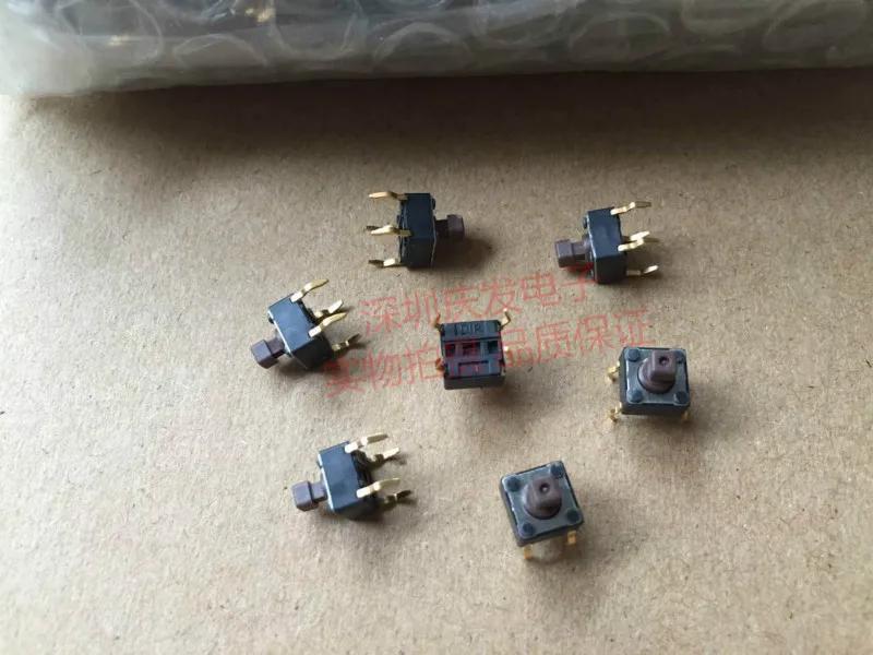Тайвань Yuanda DIP DTS 644N V Tact Switch 6*6*7 3 мм квадратная головка позолоченные
