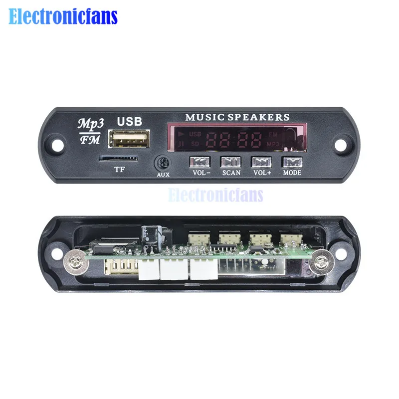 1 комплект Стандартный беспроводной Bluetooth 12 в MP3 WMA декодер плата аудио модуль TF USB