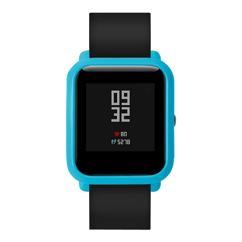 Тонкий Цветной корпус TROLLOVE чехол из поликарбоната защитный для Xiaomi Huami Amazfit Bip Youth