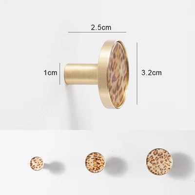 1pcs-M Минималистичная ручка для шкафа простая модная латунная мраморная ручка для ящика Мебельная фурнитура Ручка настенный крючок - Цвет: 1pcs-M