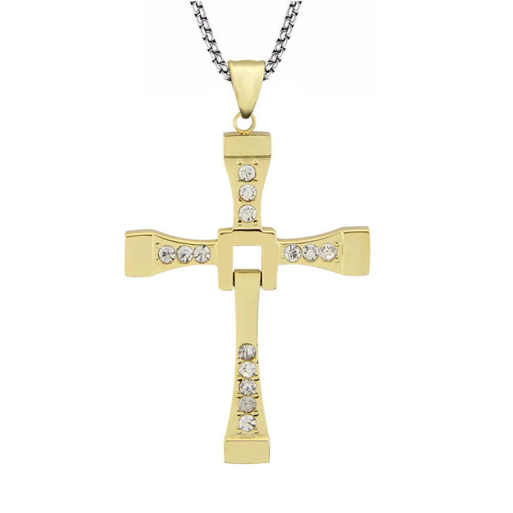 2016 Горячая продажа фильма Форсаж кулон крест Доминика Торетто мужское ожерелье