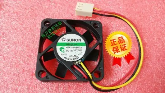 Оригинальный SUNON 4010 AC/DC 12V 1 0 W 4 см 40*40*10 мм KDE1204PFV2 3 жильный ветротурбина была