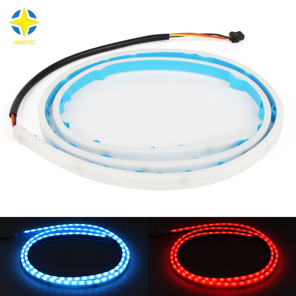 

Огни для багажного отсека, двухцветная коробка для багажника drl с боковыми поворотниками, задние фонари, светодиодные ленты, автомобильная лампа для торможения