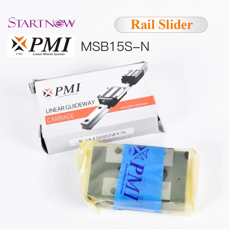 Тайваньский PMI MSB15S-N ползунок блок линейной направляющей каретки для ЧПУ маршрутизатор лазерный станок 3d принтер части оборудования