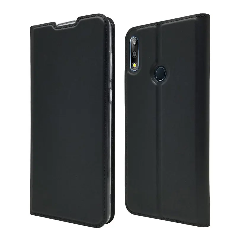 Откидной Чехол для Asus Zenfone Max Pro M2 ZB631KL, магнитный чехол, кошелек, кожаный аксессуар для телефона, сумка, книга, карта, мягкий держатель, Coque Etui - Цвет: Темно-серый