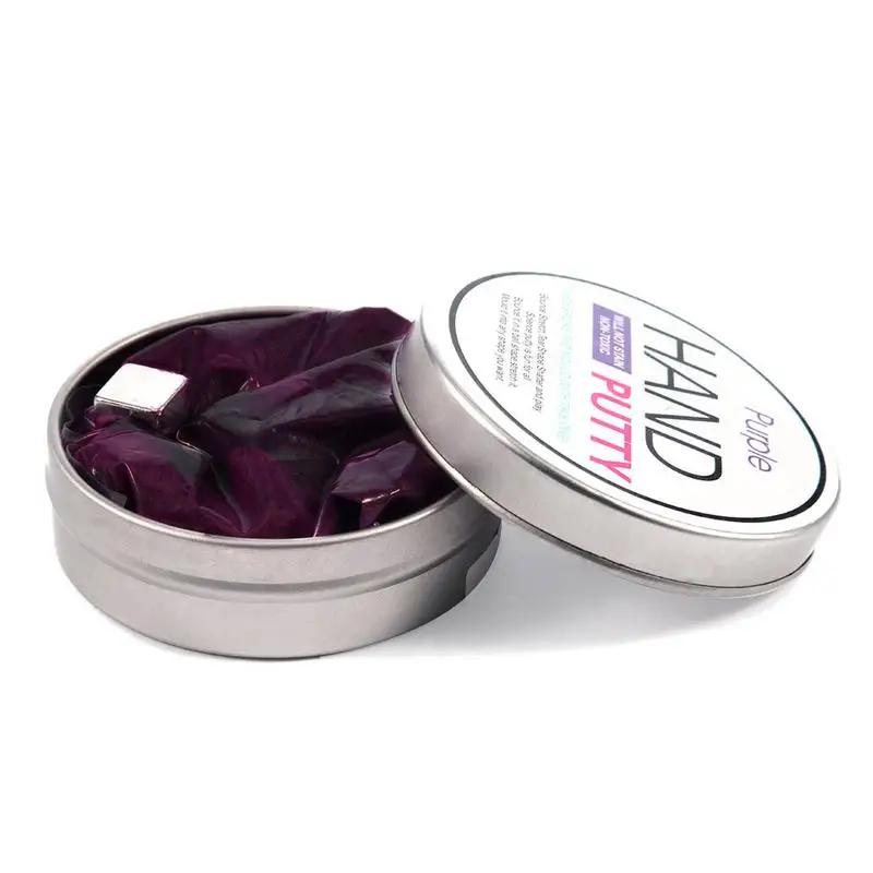 Purple DIY Slime Playdough Магнитная резиновая грязевая сильная ПЛАСТИЛИНОВАЯ шпатлевка Магнитная глина развивающие игрушки Детский подарок 6 цветов - Цвет: Purple