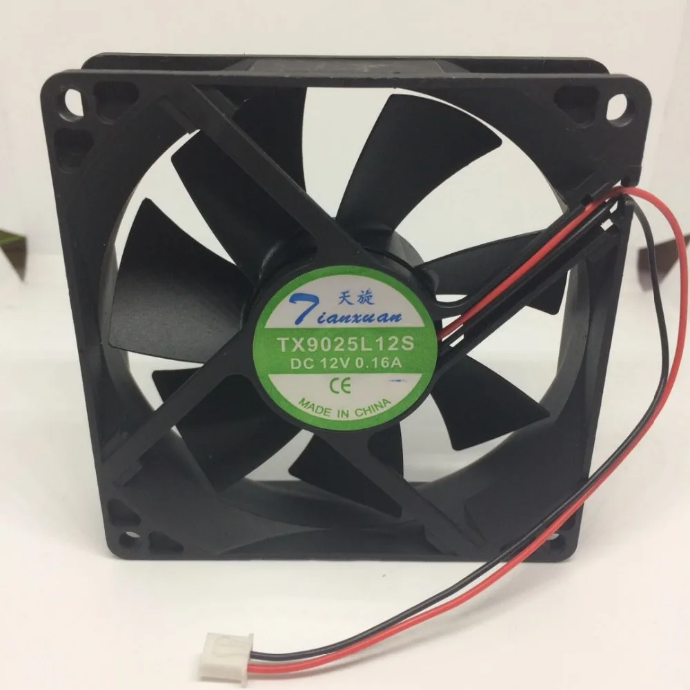 Бесплатная доставка новый оригинальный вентилятор охлаждения 12 в 9 см TX9025L12S 9025
