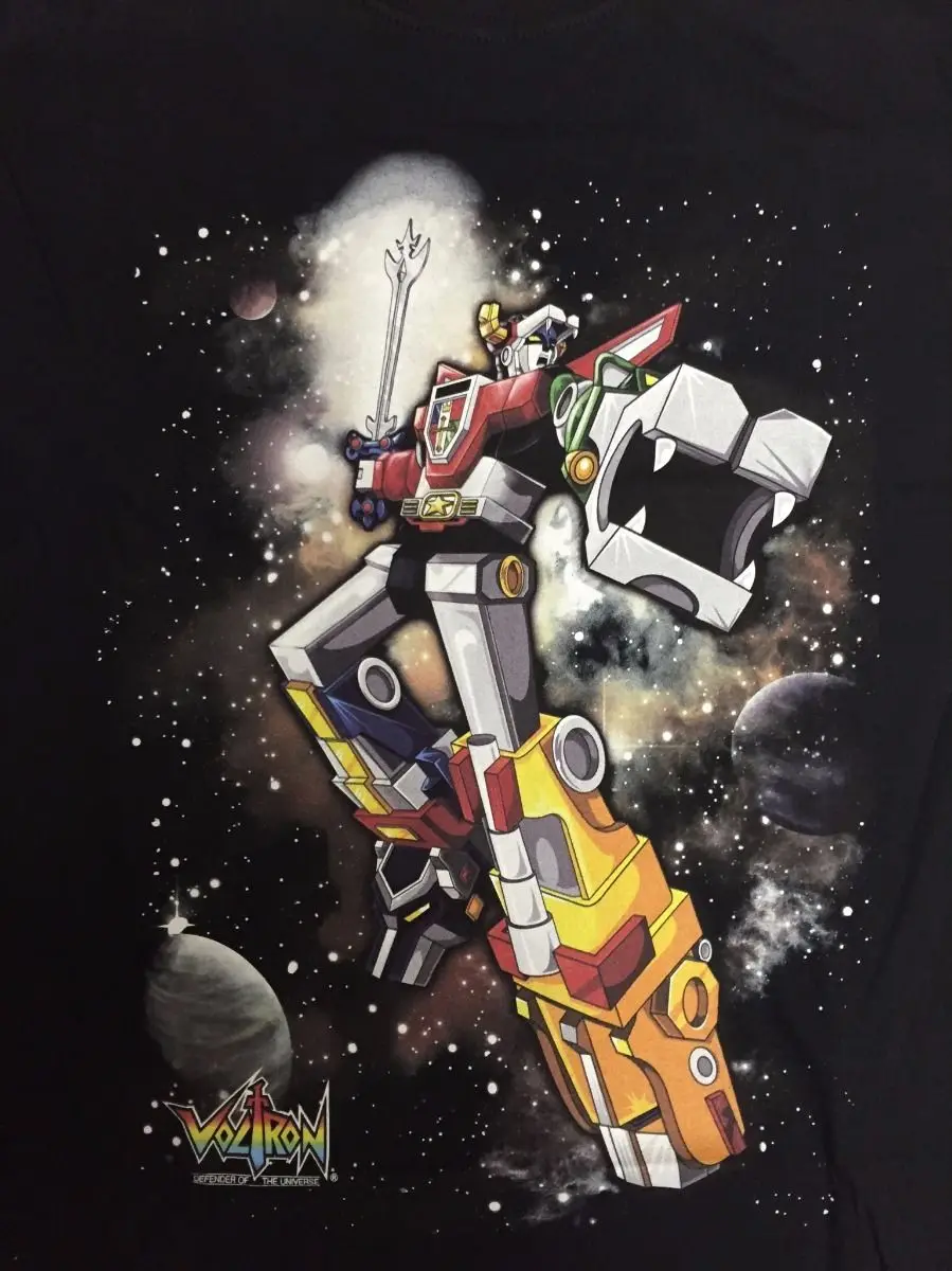 Voltron Defender In Space футболка с героями мультфильмов Мужская Унисекс Новая модная