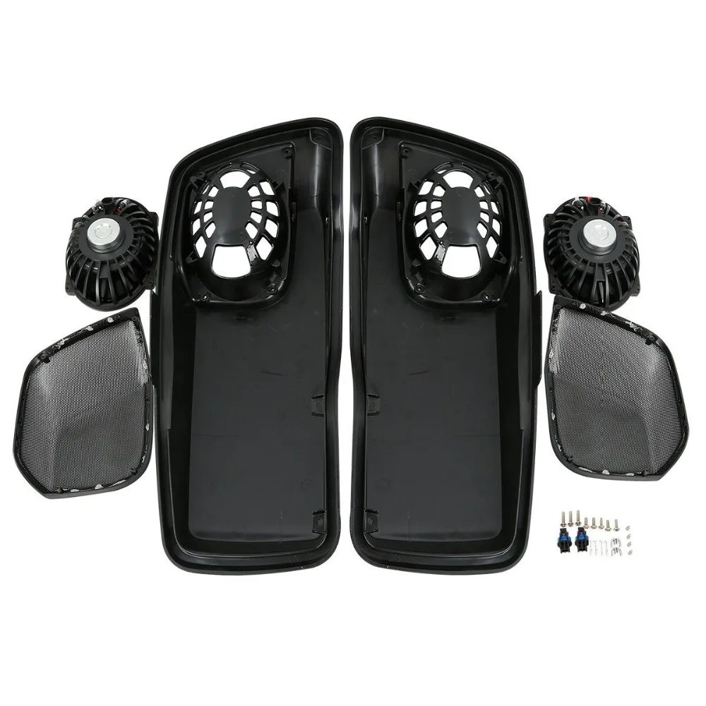 Saddlebag Lids W/5 &quotX7&quot колонки для Harley Touring Electra Street Glide FLH FLTR FLHX FLHR FLHTK 2014 2018|Накладки и