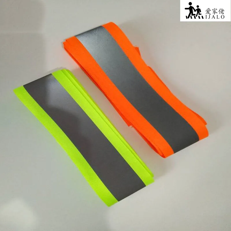 50mm x 30mm* 3 Meter / lot, Oxford reflective fabric sewing tape reflective webbing ribbon for sewn on clothing bags
