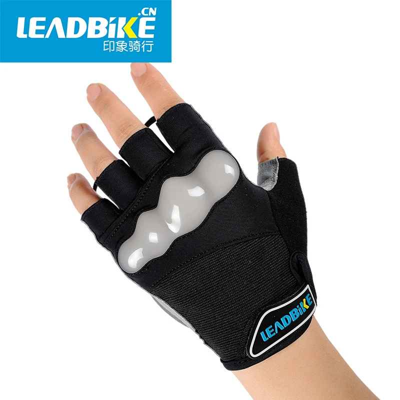 LEADBIKE велосипедные перчатки с полупальцами со светоотражающими ультра-дышащими