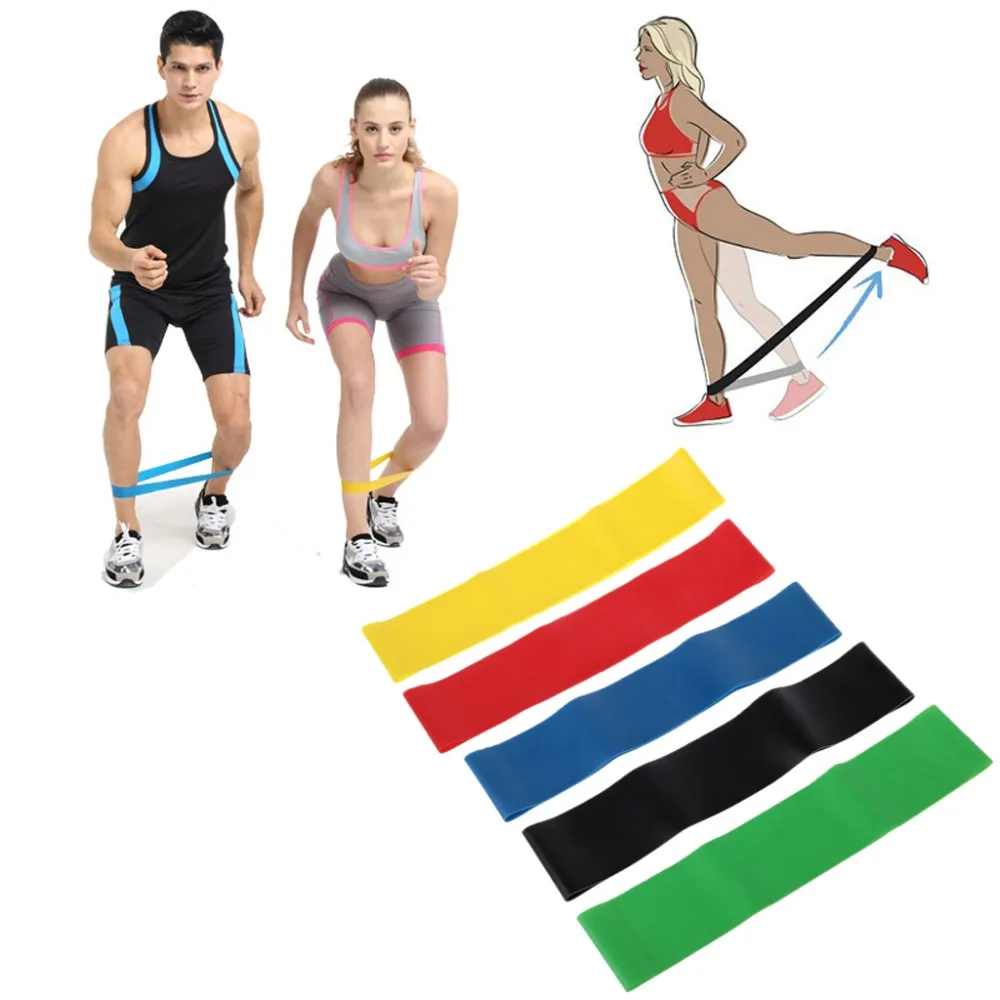 

Resistance Band Latex Gym Strength Training Rubber Loops Bands Elastic Pull Rope