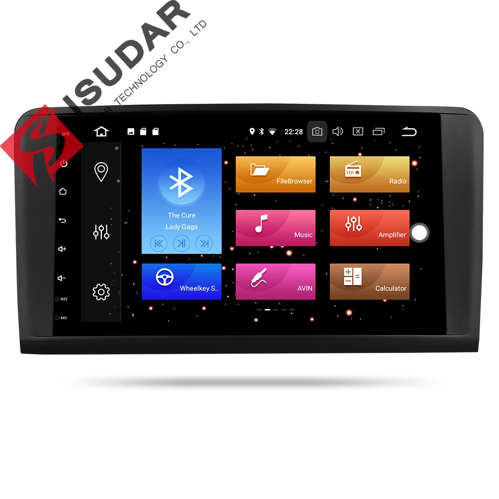 Isudar Автомагнитола 1 Din с 9 Дюймовым Экраном на Android 8.0 Для Автомобилей Mercedes/Benz