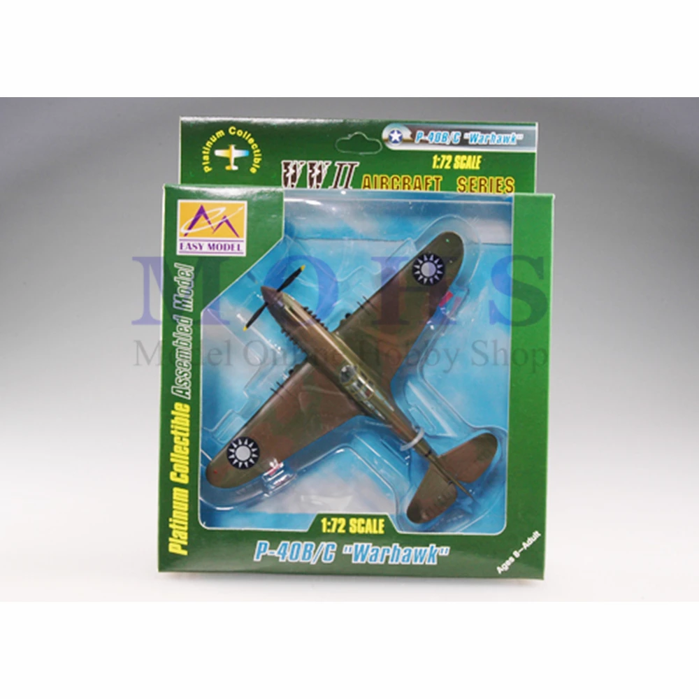 Легкая модель 37210 1/72 собранная масштаба P40 Готовая самолета масштаб