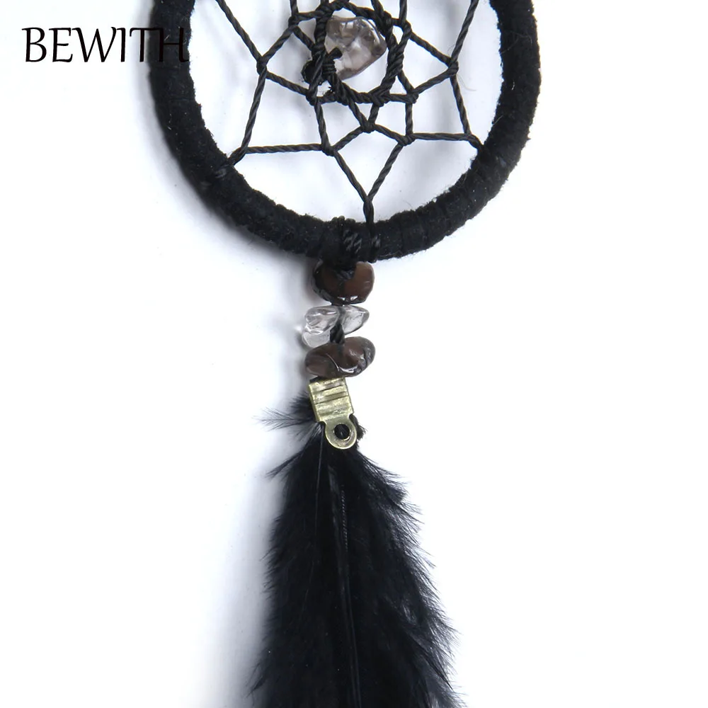Винтажный мини черный кулон индийский Ловец снов ручной работы орнамент Dreamcatchers
