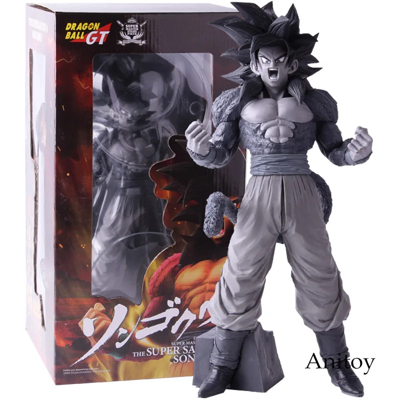 C with retail box Dragon Ball GT супер мастер звезды кусок Супер Saiyan 4 Goku фигурка экшн сон Gokou SSJ4 щетка ПВХ Коллекционная модель игрушки - Цвет: C with retail box