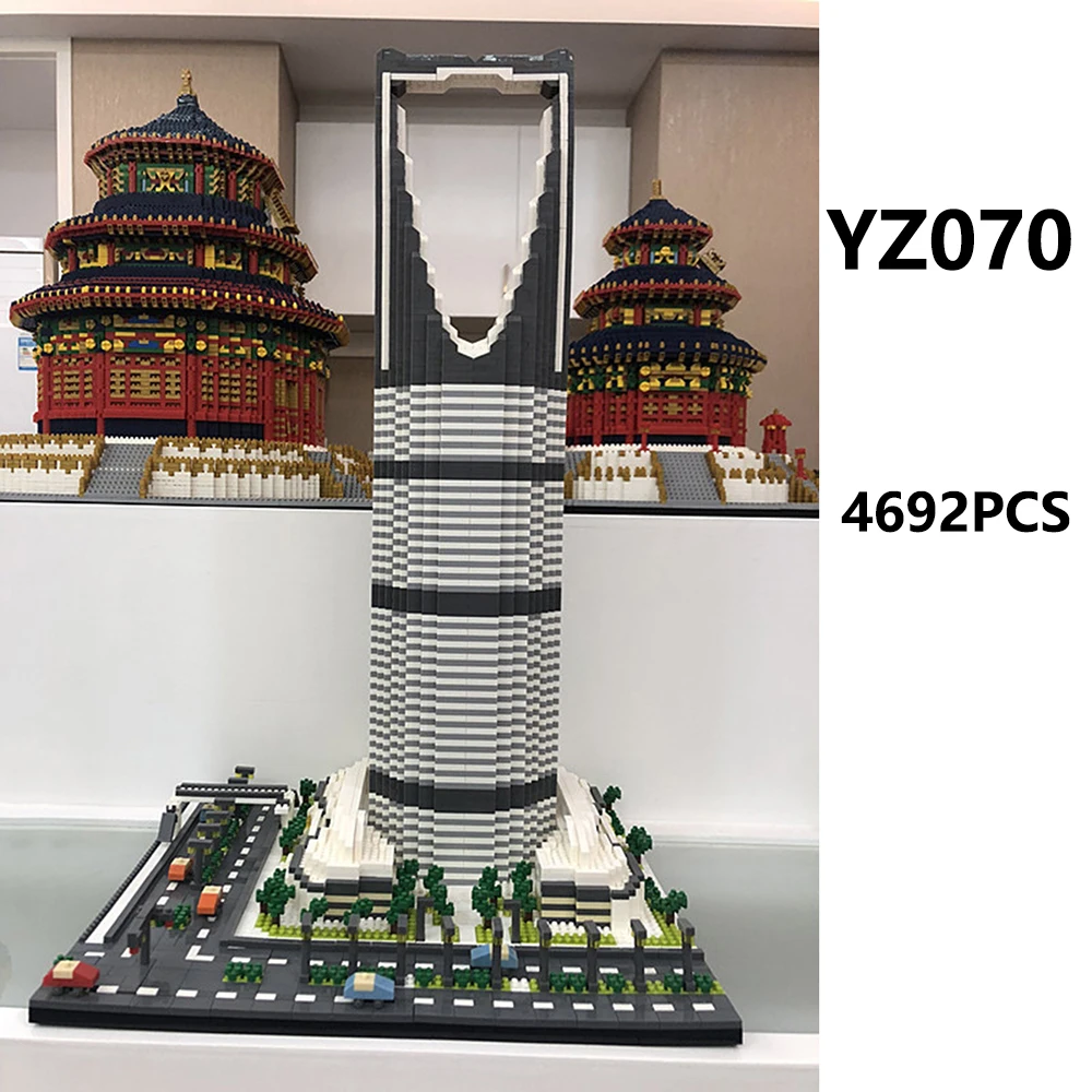 Международно известная архитектура башни 3D модель DIY 4692 шт. Мини Строительные