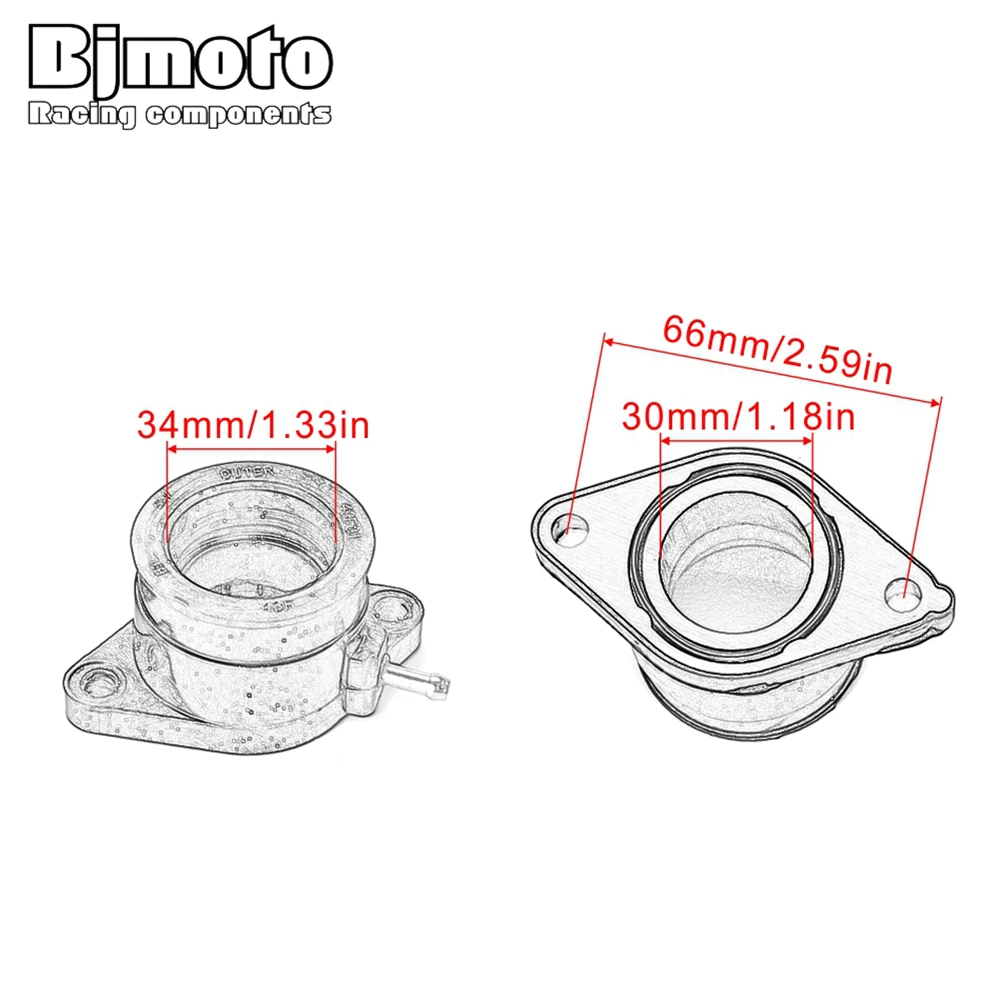 BJMOTO мотоциклетные карбюраторы для мотоциклов Carb впускной коллектор сапоги клей Yamaha XT600 XT600E 3PW XT600Z TT600E TT600K