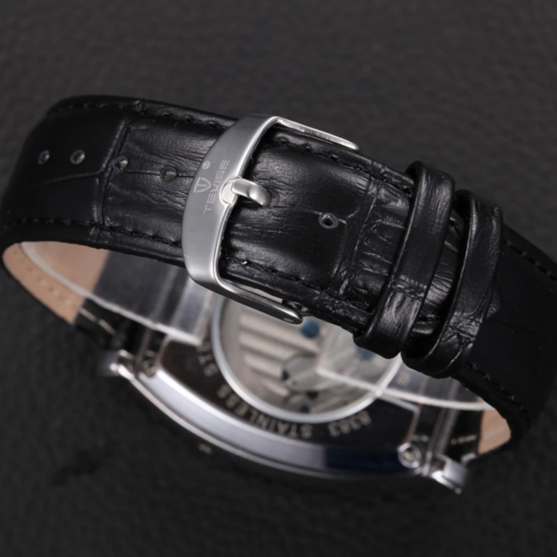 Tourbillon Мужские часы с календарем автоматические механические TEVISE мужские