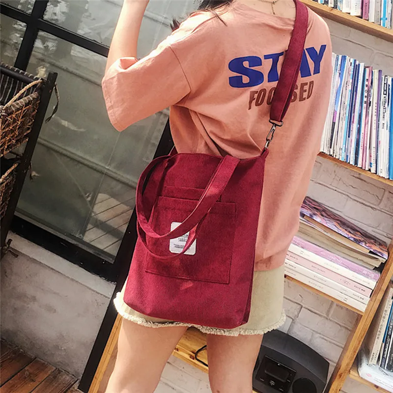 Women Harajuku Canvas Handbag Shoulder Bag Tote Ladies Purse Travel Messenger | Багаж и сумки