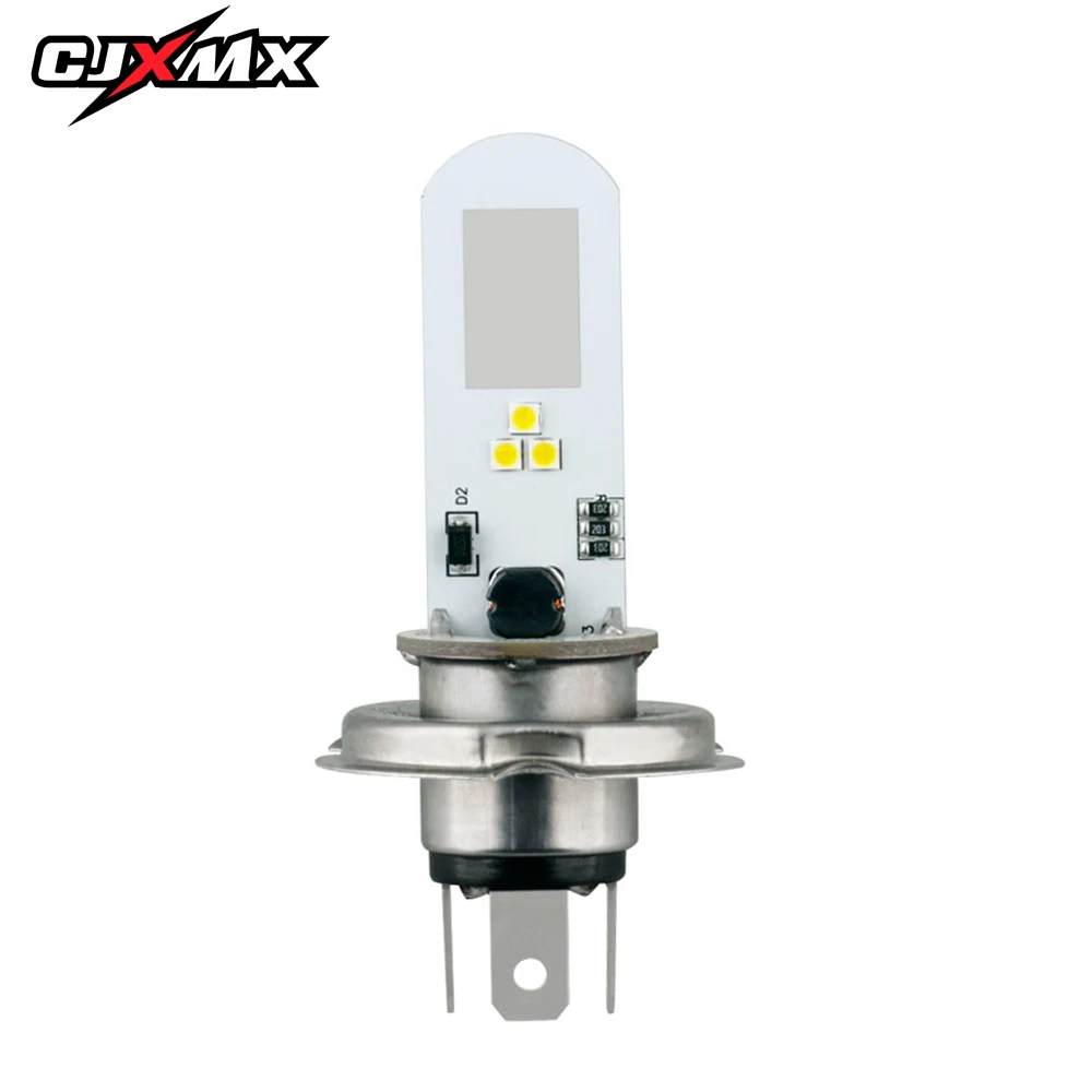 CJXMX H4 светодиодные лампы для фар мотоцикла 6 SMD 1400LM лампа скутера Мото Аксессуары