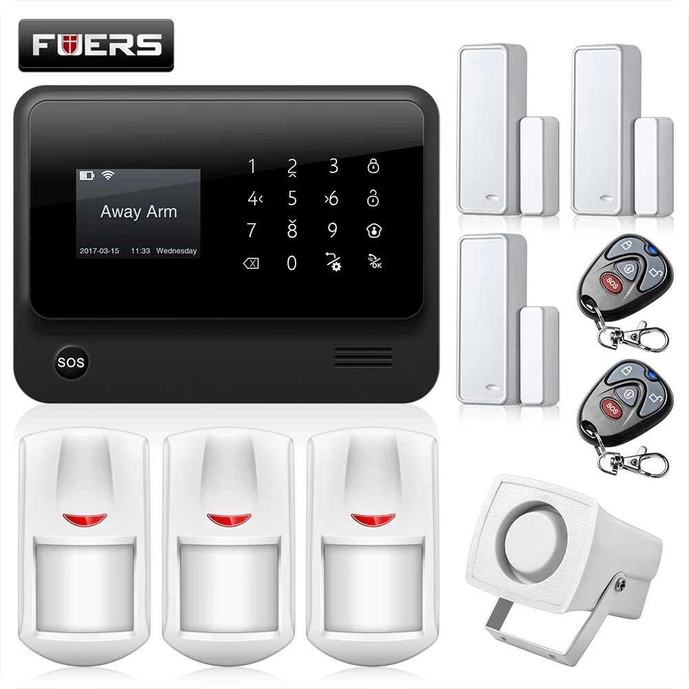 kit2 Fuers G90B 3g Wi-Fi GSM 850/900/1800/1900 МГц SMS Беспроводной домашней безопасности Системы IOS приложение для Android Дистанционное Управление с IP камера - Цвет: kit2