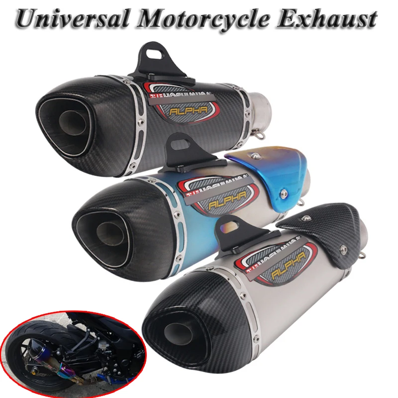 Универсальный мотоцикл Yoshimura выхлопная труба Escape модифицированный углеродный глушитель дБ убийца глушитель для Ninja 400 GSXR600 K6 KTM R15
