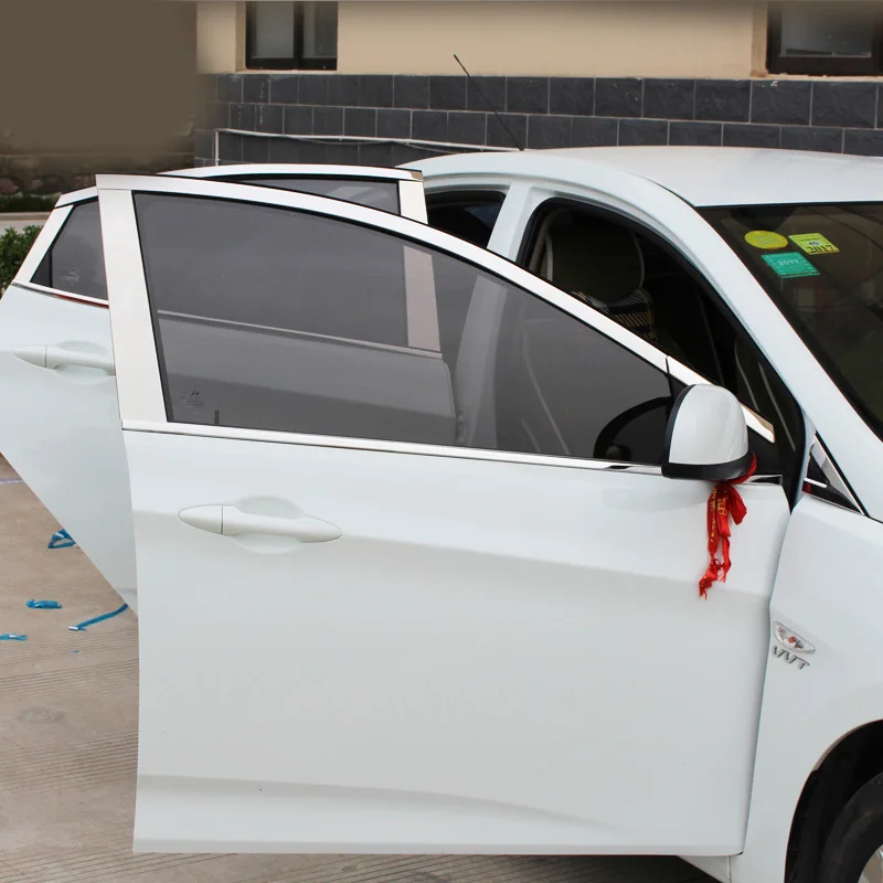 Vtear хром хендай солярис для hyundai Solaris оконная отделка крышка наружный корпус украшения хром автомобиль-Стайлинг продукты аксессуар часть 2010