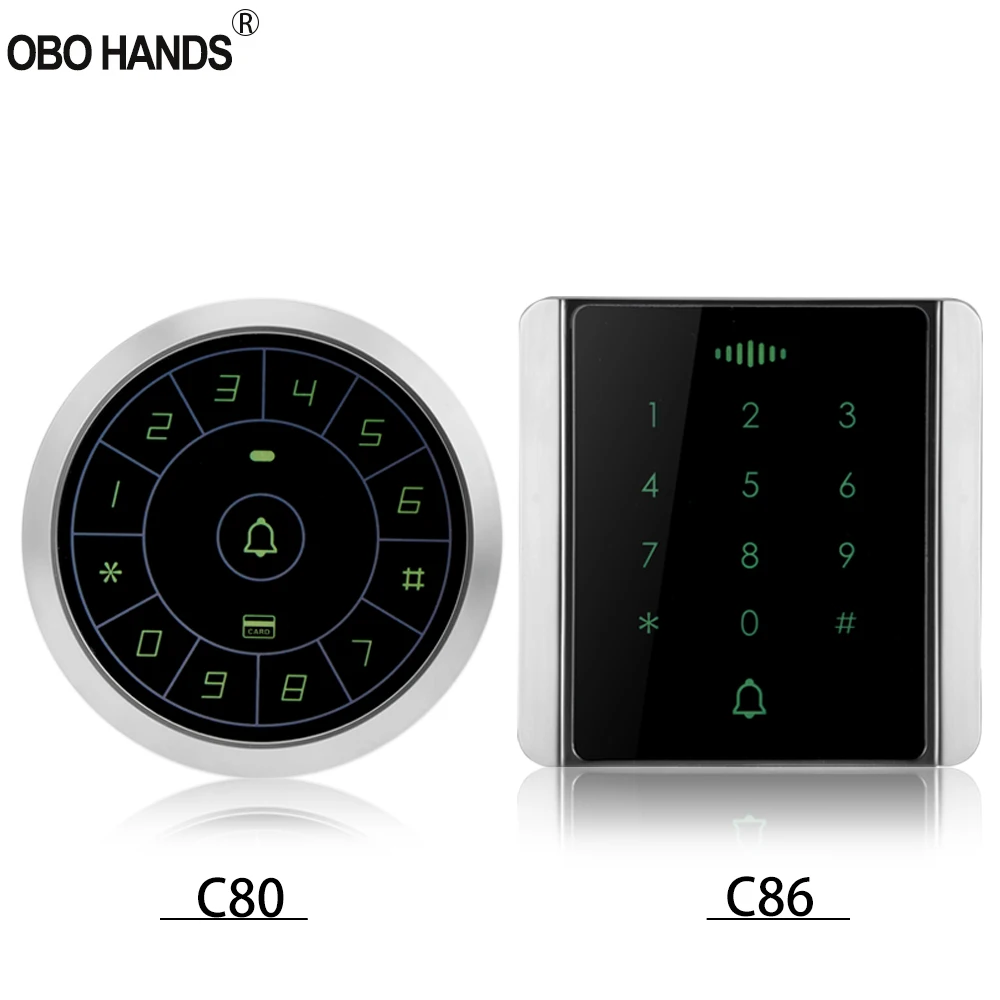 RFID Клавиатура Acces контроль IP65 металлический сенсорный контроллер 125 кГц EM пароль