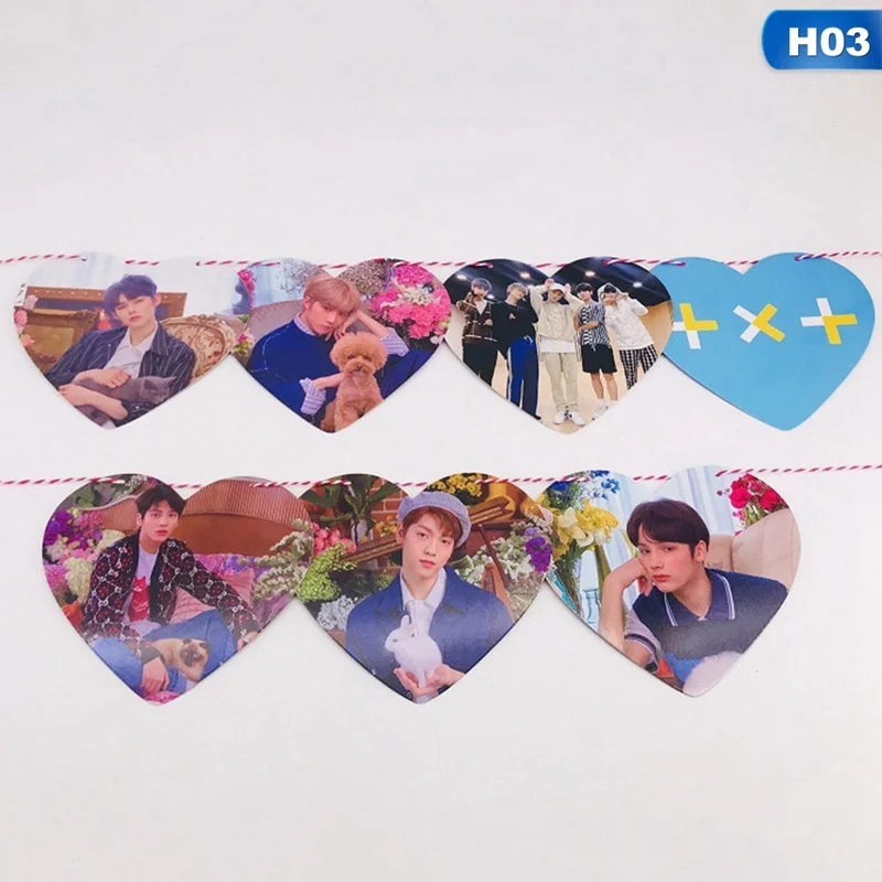 H03 Blackpink Got7 TXT Kpop Лиза Джексон персонаж бумажный флаг плакат повесить фотографии картина украшение дома K-pop - Цвет: H03