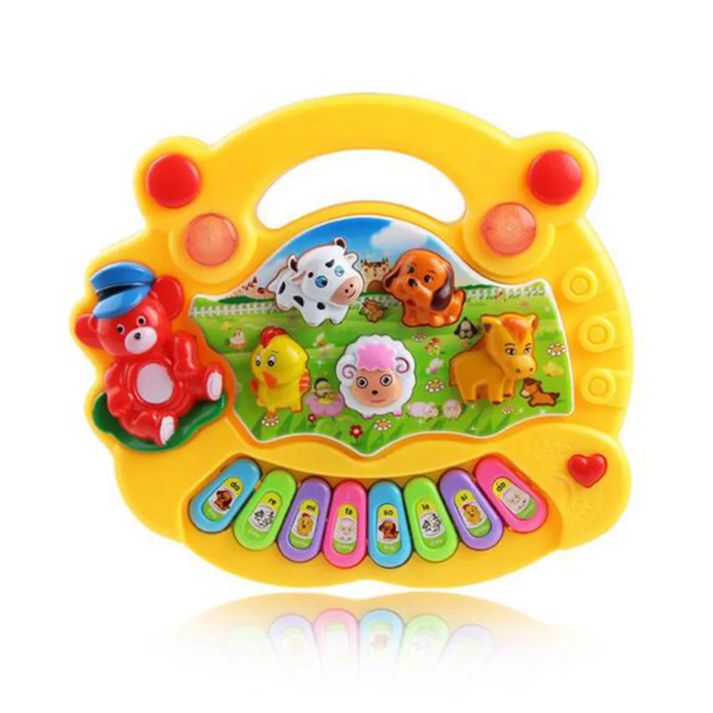 Kids Electronic Organ Musical Educational Piano Animal Farm Developmental Music Toy Gift For Baby Child Birthday | Спорт и