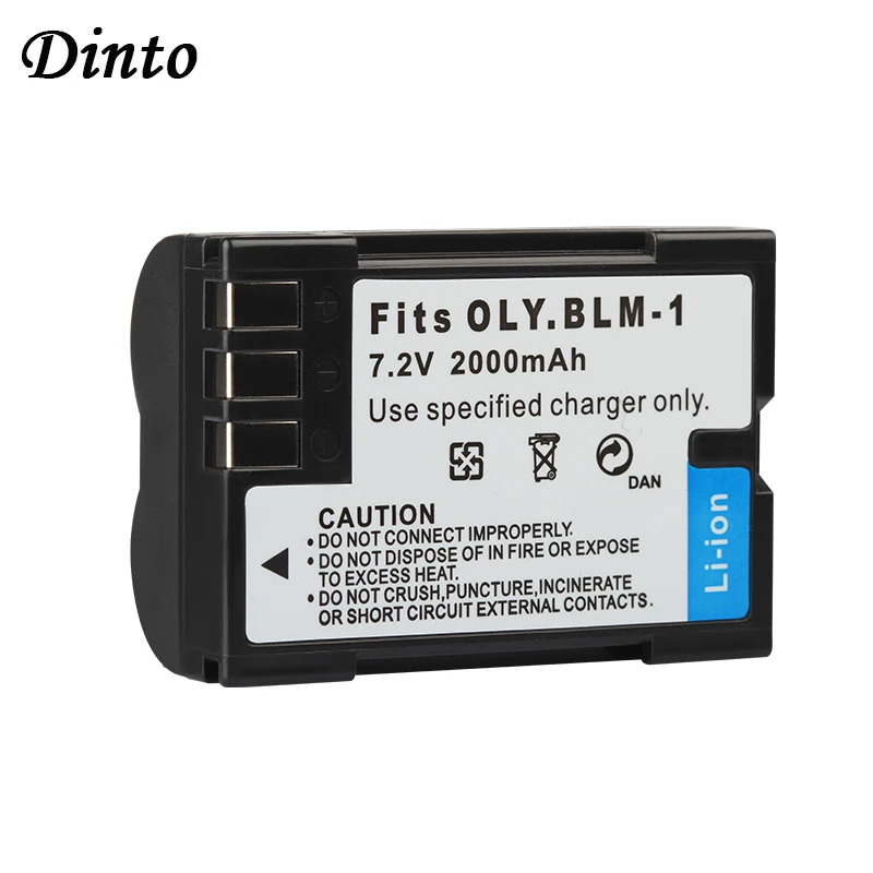 Dinto 2000 мА/ч BLM 1 PS BLM1 PSBLM1 01 Батарея для цифровой камеры Olympus C5060WZ C 7070 8080 E300 E330 E500 E510 E520 E