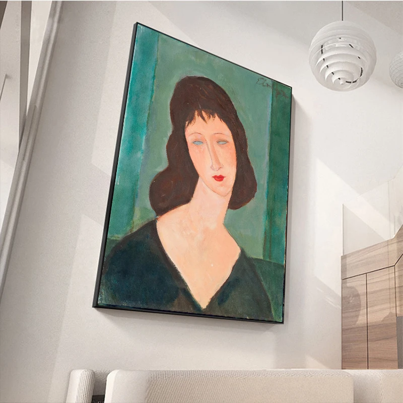 MUTU Знаменитые Картины Маслом Wall Art Женщины без глаз Модильяни печати и постеры на