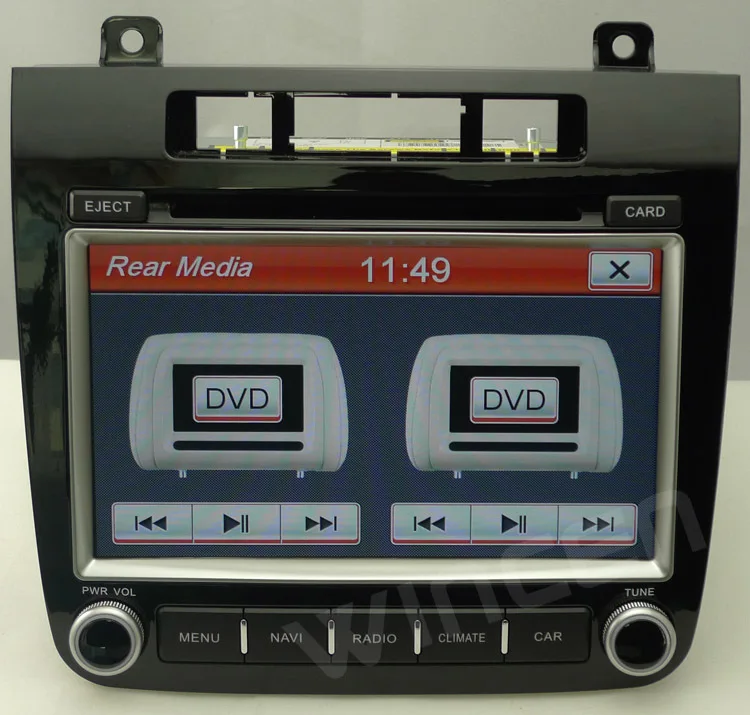 RoadRover бренд 8 &quotавтомобильный DVD GPS плеер для VW Touareg 2012 Поддержка оригинального